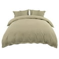 thumbnail image 1 of Unique Bargains Ensemble de Housse de Couette en Microfibre de Polyester 110 G/m2 avec Boutons Ronds Rétro, 5 Pcs,, 1 of 9