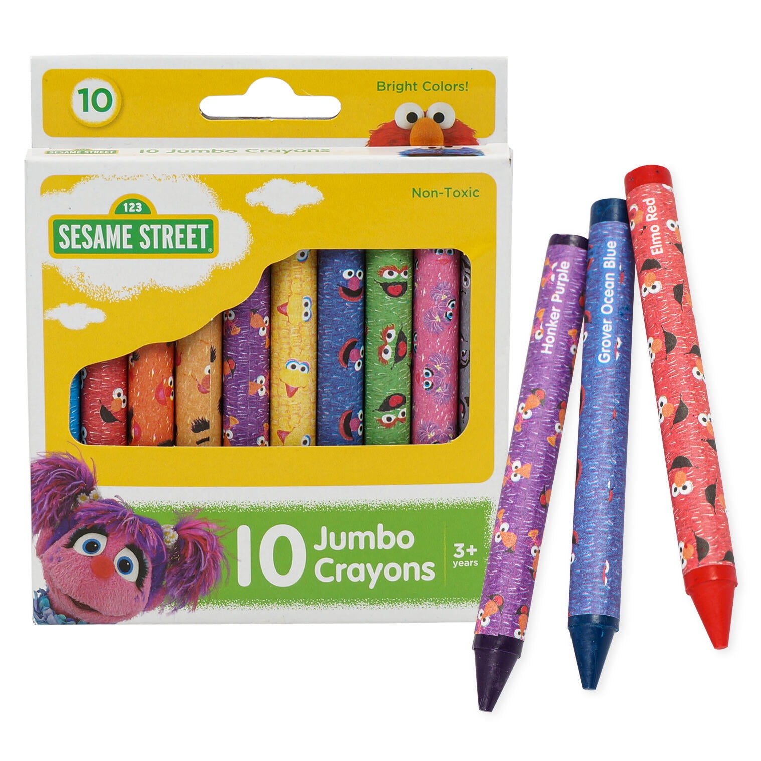 10ct Sesame Street Jumbo Crayons