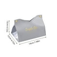 thumbnail image 3 of JilgTeok Leather Tissue Box Cover, Triangular Foldable Tissue Box - Modern Decorative Storage Box For Living Room, Bedroom, Car, Office, Gift Ideas,Suitable for everyone, 3 of 4
