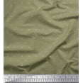 thumbnail image 1 of Soimoi Green Japan Crepe Satin Fabric White Star Decor Fabric Printed Yard 42 Inch Wide, 1 of 3
