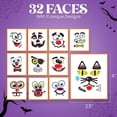 thumbnail image 2 of Halloween Pumpkin Face Decorating Stickers - 32 Stickers for Kids Party Favors - 12 Sheets Small Decorations, 2 of 7