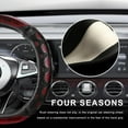 thumbnail image 5 of D-Shaped 15 Inch Car Steering Wheel Cover with 3D Honeycomb Comfy Grip, Breathable Anti-Slip Steering Wheel Cover Standard Size, 5 of 11