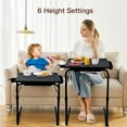 thumbnail image 7 of MY TV Tray Table, Folding TV Dinner Tray Table with Cup Holder, 6 Height & 3 Tilt Angle Adjustable Laptop Table for Couch, Bed, 7 of 7