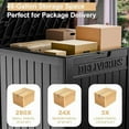 thumbnail image 3 of EasyUp Package Delivery Box Outdoor with Lockable Secure Waterproof & UV-Resistant,Anti-Theft Parcel Large Double Wall Resin Outdoor Package Delivery for Porches, Patios,Curbside, 3 of 8