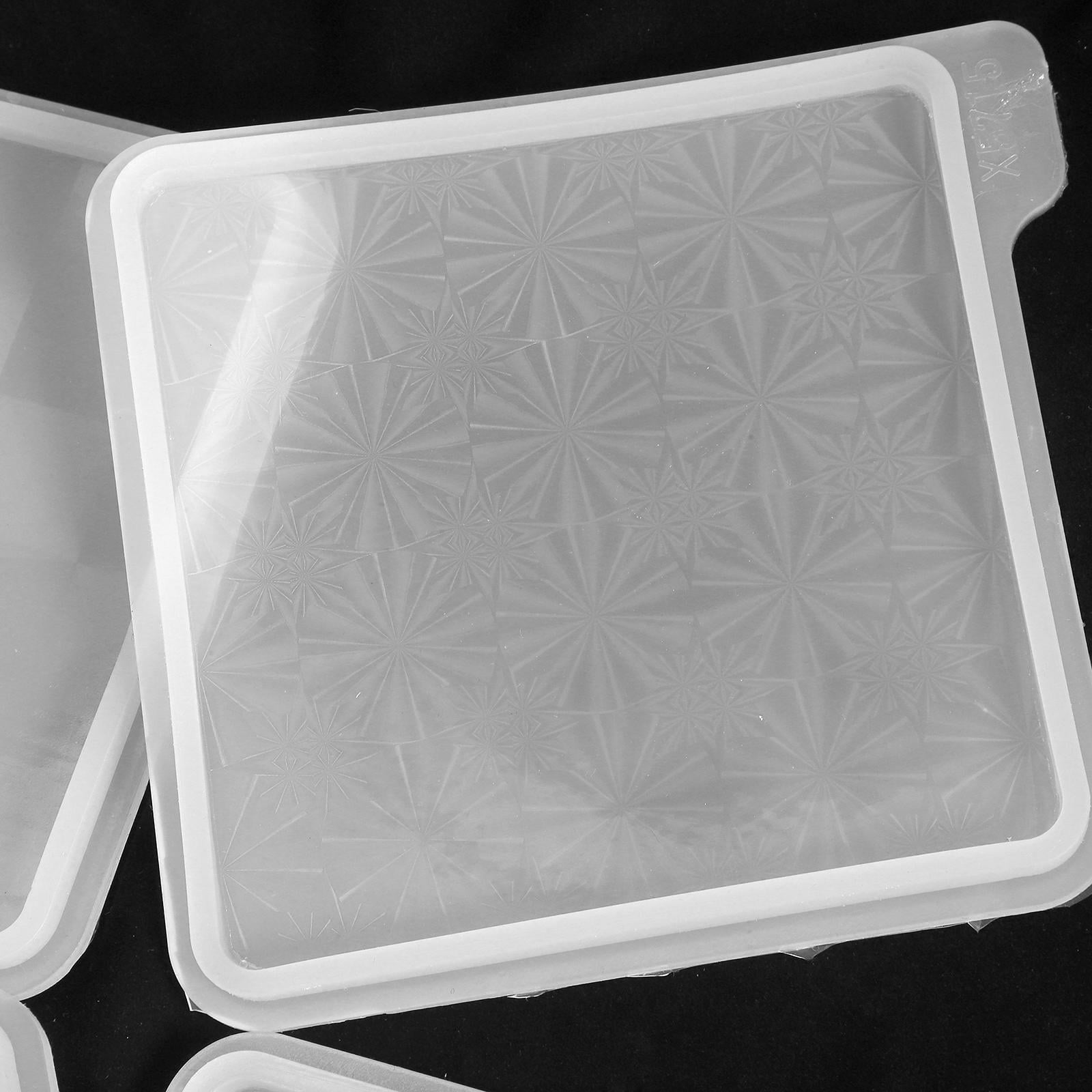 OFFIGAM 4pcs Holographic Teacup Mold Epoxy Resin Kit for Crafting Accessories and Home Decor