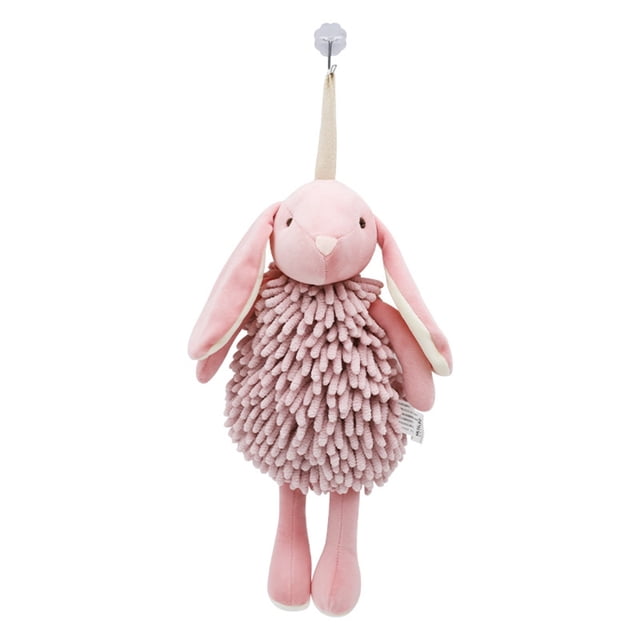 Cartoon Little Rabbit Hand Towel Doll Functional Animal Rabbit Hand Towel Towel Warmer Paper Towel Holder Bathroom Shelves over Toilet Bathroom Towel Rack Set Large Bath Towels Towel Warmers Spa