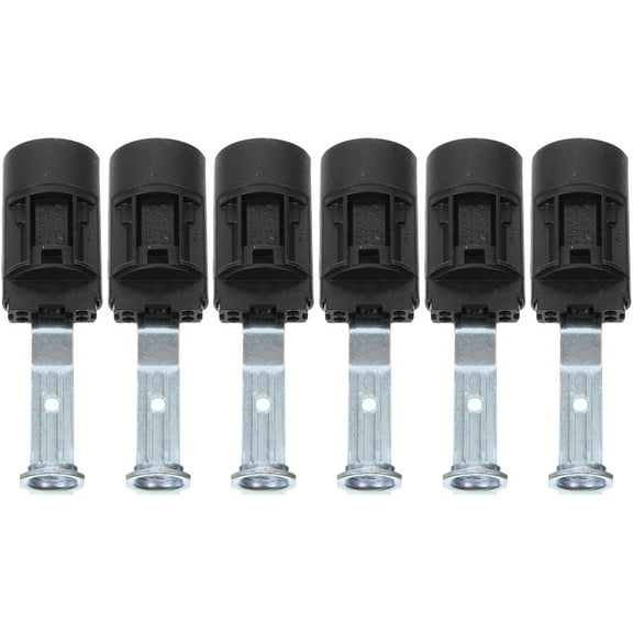 STRANDCHIC 6pcs Light Bulb Receptacle Candelabra Light Socket Black Copper for DIY Enthusiasts