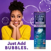 CLEAR CARE PLUS Cleaning & Disinfecting Contact Lens Solution with Case, 12 oz