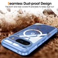 thumbnail image 4 of Decase Case for Google Pixel 9 / 9 Pro,Full-Body Rugged Protective Clear Back Hybrid Magnetic Wireless TPE+PC with Built-in Screen Protector Phone Case for Google Pixel 9 / 9 Pro,Blue, 4 of 5