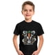 thumbnail image 2 of Gibobby Camisas De Vestir Camisetas con estampado de letras del día de Pascua para niños y niñas, camiseta de manga corta con conejito, camisetas para niñas y niños(Aqua, 3-4 Años), 2 of 4