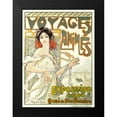 thumbnail image 2 of Salles, Robert 11x14 Black Modern Framed Museum Art Print Titled - Voyages Animes, 2 of 5