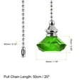 thumbnail image 2 of Unique Bargains Ceiling Fan Pull Chain Decorative Crystal Chain Extension Diamond Pendant Green, 2 of 6
