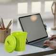 thumbnail image 4 of 2 Pcs Garbage Can Metal Trash Bin Small with Lid Outdoor Dog Poop Cute Cartoon Mini Desktop Dumpster Office, 4 of 6