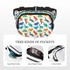 thumbnail image 5 of Easygdp Colorful Dinosaur Fanny Packs para Mujeres y Hombres, Bolsa de Cinturón, Bolsos de Cruz para Trabajo/Correr/Senderismo, 5 of 9