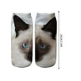 thumbnail image 2 of mfyjkho Calcetines con estampado 3D de ojo de gato, hasta media pantorrilla, tejido suave y transpirable, unisex, para uso diario, 20 cm, 1 par, 2 of 3