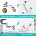 thumbnail image 3 of Multifunctional Rotatable Extended Faucet - 1080° Extended Faucet - Water Saving Faucet Adapter, 3 of 5
