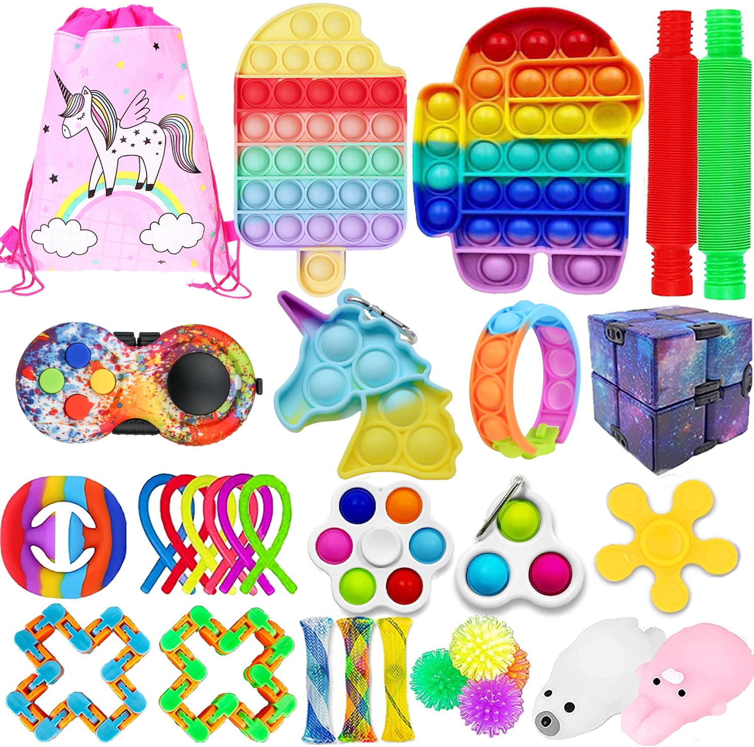 Fidget Toys Set Bundle Figetget Toys Set, AntiAnxiety Tools Sensory