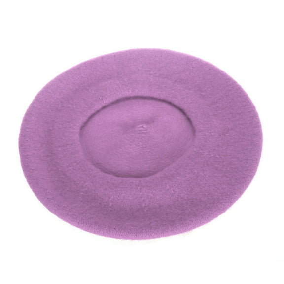 lnmuld Solid Wool Beret Hat Classic French Artist Cap Warm Soft Plain Beanie for Women Fall Winter Size:One Size