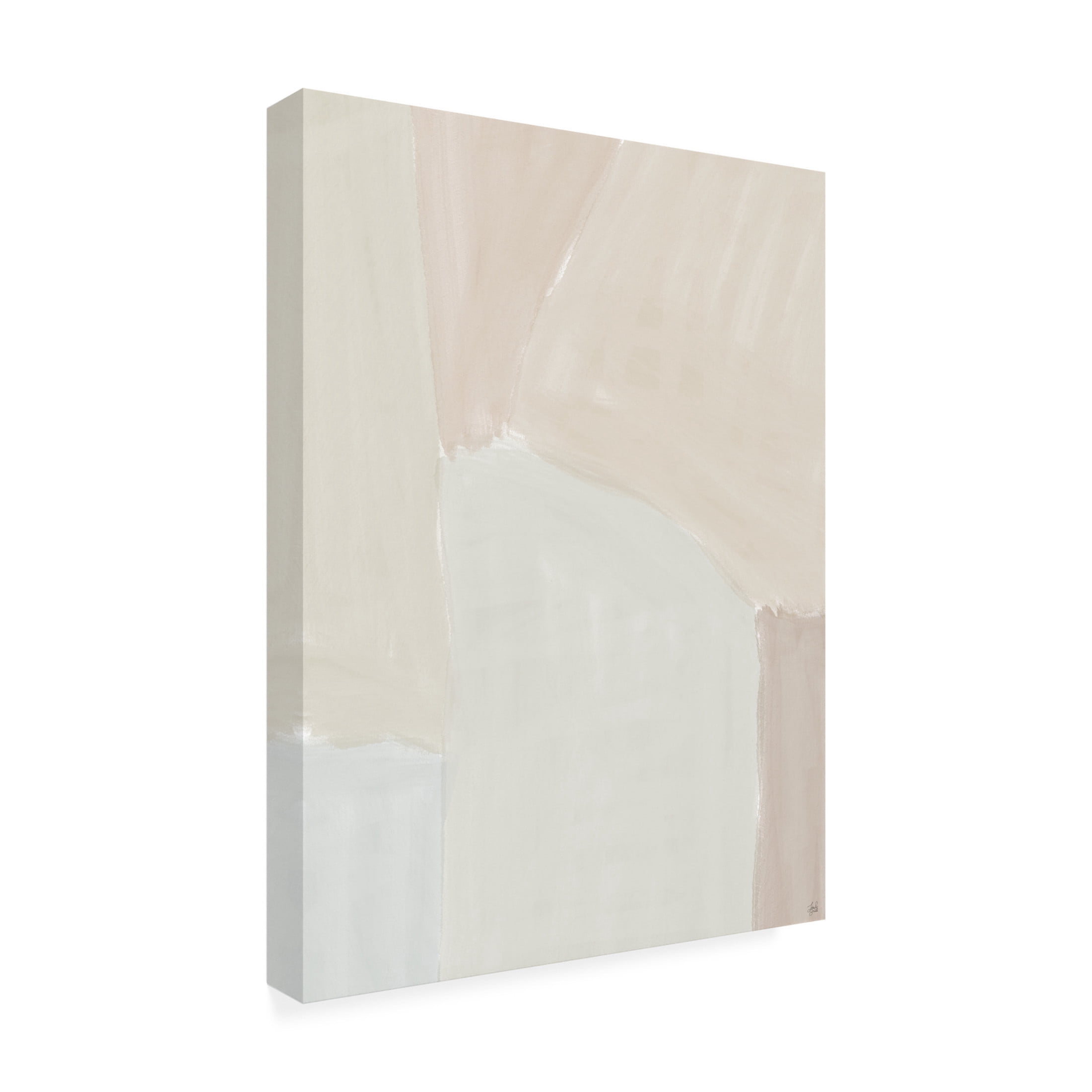 Canvas Wall Art - Line and Brush 'Water Stroked Blockings' Wall Art for Living Room, Bedroom, or Office Décor by Trademark Fine Art - 18 x 24 Inches