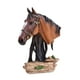 thumbnail image 5 of Estatua de cabeza de caballo, adorno decorativo, colección nórdica, figura de resina versátil Marrón, 5 of 8