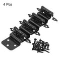 thumbnail image 2 of Uxcell 3/8" Inset Furniture Hinges Self Closing 2.76" Iron Plating w Screws Black 4 Pack, 2 of 4