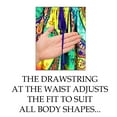 thumbnail image 2 of LA LEELA Women's Loungewear African Beach Maxi Plus Size Kaftan Casual Long Slit Dress Caftan Swimsuit Coverup for Women One Size Neon, Paisley, 2 of 5