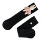 thumbnail image 2 of 1 par de calcetines bonitos para niños con muñeca, algodón peinado transpirable, cómodos calcetines de media pantorrilla para niñas, para viajar, conejo negro, 2 of 5