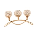thumbnail image 3 of Candelabro de metal BLESIY 3 mechas Oro, 3 of 8