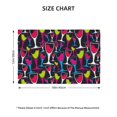 thumbnail image 3 of Placemats Set Of 4 / 6, Colourful Wine Glass Print Placemats For Dining Table Indoor/Outdoors Heat Resistant Washable Placemats 18" X 12", 3 of 7