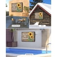 thumbnail image 4 of Sunflower Outdoor TV Cover 48 to 50 inch You Are My Sun Shine Vintage Brown Wood Board Waterproof Dustproof TV Covers for Outside with Zipper Remote Control Pocket Flat Screen Protectors, 4 of 7