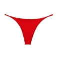 thumbnail image 3 of Versión de ropa interior de cintura baja con tanga fina de doble capa, ropa interior de algodón de bikini doble para mujer, 3 of 5