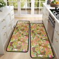 thumbnail image 4 of Kitchen Rugs Sets Of 2,Cute Boxer Dog and Flowers Florals Anti Fatigue Kitchen Mat Rugs Non Slip Washable,Decorative Kitchen Floor Mats for Kitchen,Sink,Laundry,17"x47"+17"x47", 4 of 5
