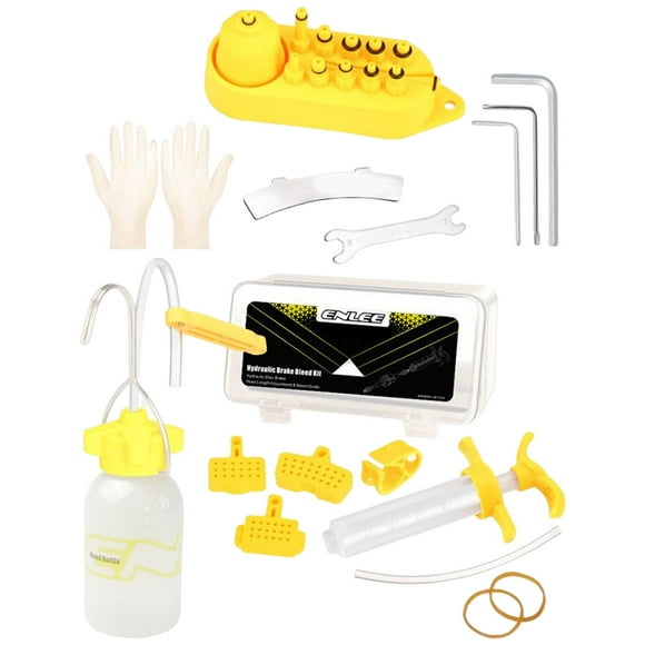 All in Hydraulic Brake Oil Bleed Kits Road Bike Bleeding Injecting Gloves Bottles Appliance Repair Maintain Tools , Nylon Head
