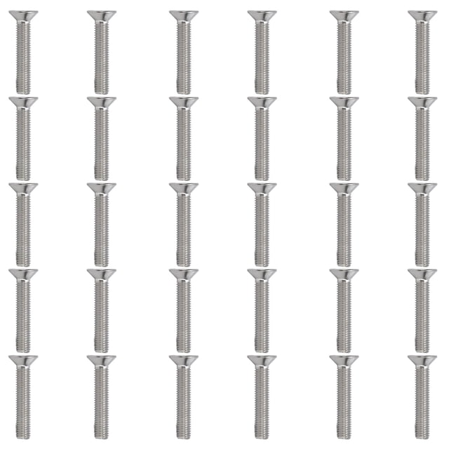 30 tornillos Allen M10 de 10 mm, pernos hexagonales avellanados de acero inoxidable A2 para sujetadores industriales M10x55