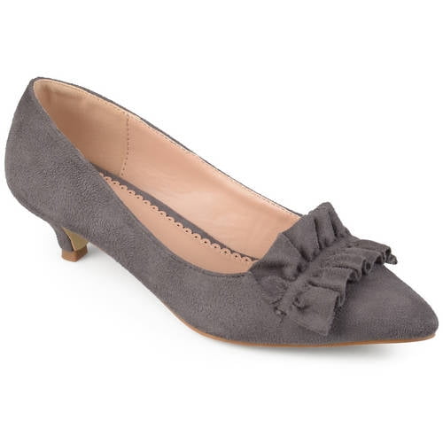 gray kitten heels