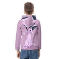 thumbnail image 3 of Espeon Hoodie with Pocket Cartoon Anime for Boys Girls Teens Gift, 3 of 6
