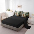 thumbnail image 5 of Feelyou Rustic Bear Animal Twin Bedding Sets 7-Piece, Spring Flower Floral Bedding Comforter Set, Jungle Wildlife Print Reversible Sheet Sets, Lightweight Room Decor, 5 of 8