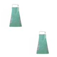 thumbnail image 1 of facefd 1/2/3 Dido Apron PVC Adjustable Sleeveless Apron Waterproof Oil-proof Cooking Bib Kitchen Accessory Green 2PCS, 1 of 6