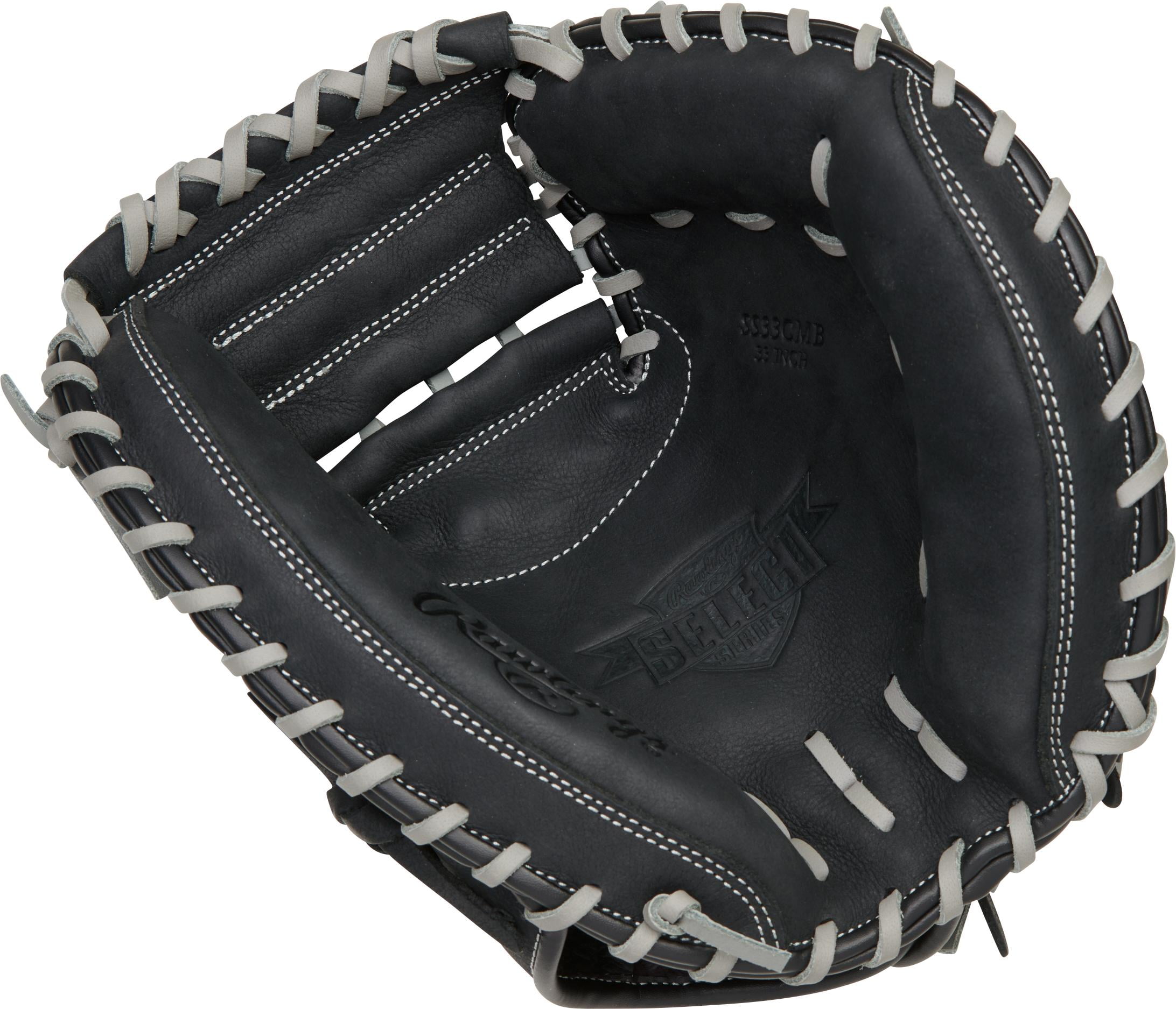 Rawlings Select Series Baseball Catchers Glove, Youth, Black, 33