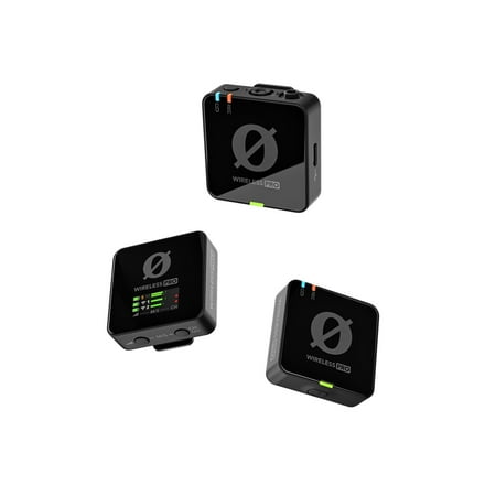 RODE Wireless PRO Clip-On Microphones with USB-C Female & Built-In Rechargeable Black