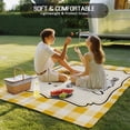 thumbnail image 4 of Sunflowers Outdoor Rug for Patio/Deck/Porch, Non-Slip Large Area Rug 5 x 7 Ft, Yellow Floral Watercolor Botanical Checkered Rustic Indoor Outdoor Rugs Washable Area Rugs, Camping Rug Carpet Runner, 4 of 8