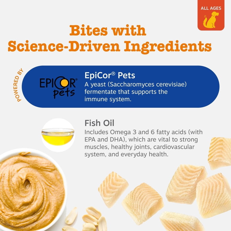 Zesty Paws All-in-One Training Bites, Peanut Butter, 8 oz photo 3