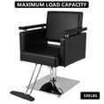 thumbnail image 3 of Zimtown Hydraulic Barber Chair, 360Â°Swivel Heavy Duty Beauty Salon Chair, with Footrest, Wooden Armrest, for Hair Cutting, Styling, 3 of 11