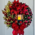 thumbnail image 4 of Guirnalda ecológica Billuyoard para colgar en la pared decoración navideña Flores artificiales Tipo B, 4 of 6