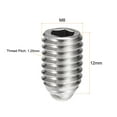 thumbnail image 2 of Uxcell M8 x 12mm 304 Stainless Steel Spring Hex Socket Ball Point Set Screws 8 Pack, 2 of 6