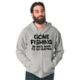 thumbnail image 4 of Funny Dad Gone Fishing Hunting Season Zip Hoodie Sweatshirt Men Brisco Brands M, 4 of 5