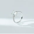 thumbnail image 4 of Sparkling Asscher Cut Moissanite Rings Women 2.5 Carat D Color VVS1 Clarity S925 Sterling Silver Lab Created Diamond Rings Anniversary Wedding Promise Ring with Certificate, 4 of 7