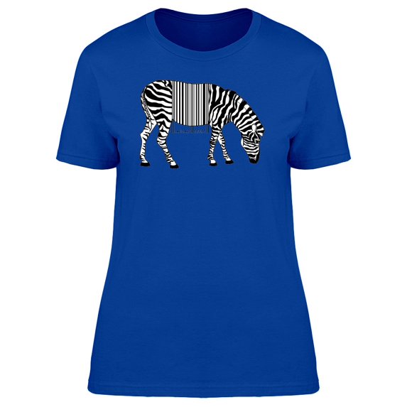 Zebra With Barcode Body Tee Women's -Image by Shutterstock