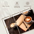 thumbnail image 6 of Elephant Stock Coffee And Diary Wall Art - Horizontal Multi Panel Canvas - 3 Piecekitchen Wall Decor - Photography Food And Drink Multi Panel - Brown And Beige Decor - 57" x 36", 6 of 8