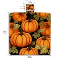 thumbnail image 2 of Thanksgiving Canvas Picnic Blanket Outdoor Waterproof Portable Mat for Camping Beach Park - Lightweight Foldable Picnic Rug with Carry Strap - Extra Large Size Family-Friendly Plaid Pattern, 2 of 6
